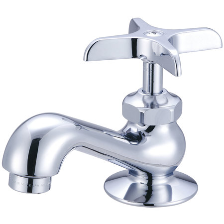 CENTRAL BRASS Single Handle Basin Faucet, NPSM, Single Hole, Polished Chrome, Weight: 1.6 0239-AP